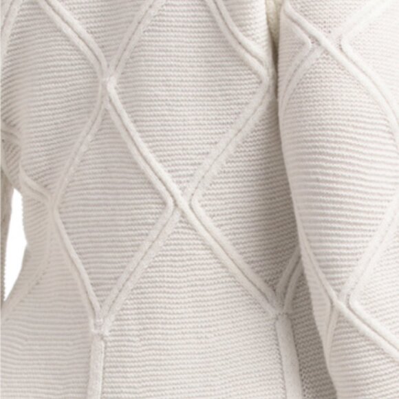 ELLEN TRACY Mock Neck Flared Mini Sweater Dress - Picture 3 of 3